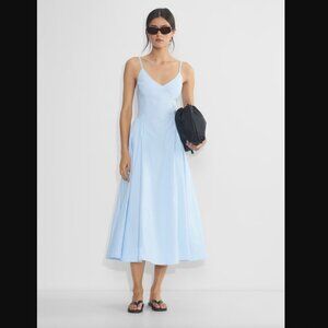 Aritzia Babaton Technique Poplin Dress - Light Blue